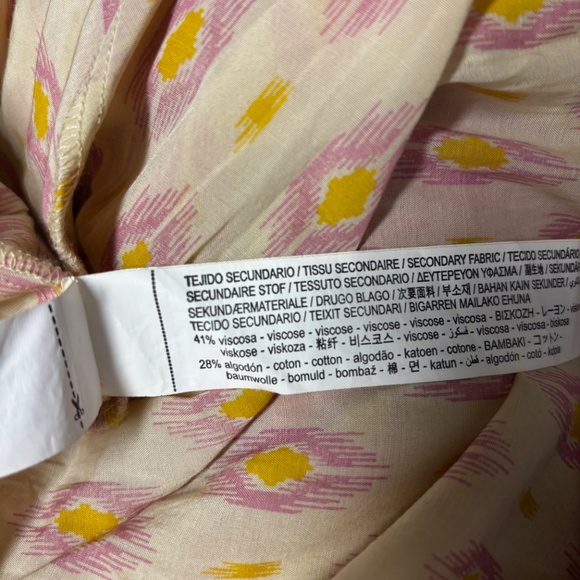 Zara | Women's Boho Smocked Midi Dress - Picture 10 of 10